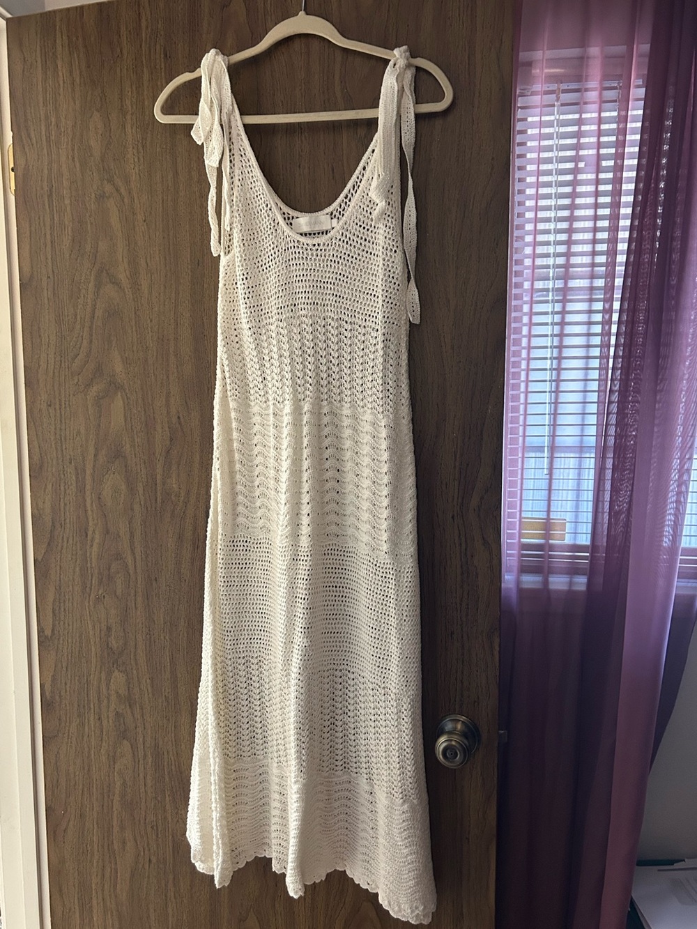 Zimmermann Crochet Knit Midi Dress Size AU1